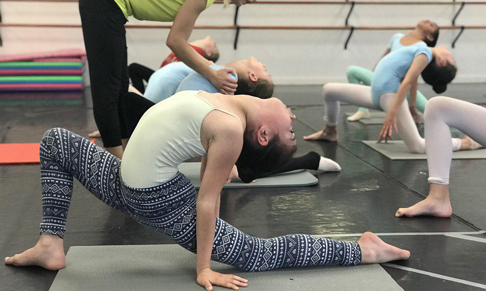 Kids Dance Stretch and Strength Fundamentals Classes at Dance Dimensions Studio in Grand Rapids, Michigan